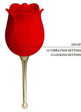 Rose Lover Licking and Vibrating Stimulator