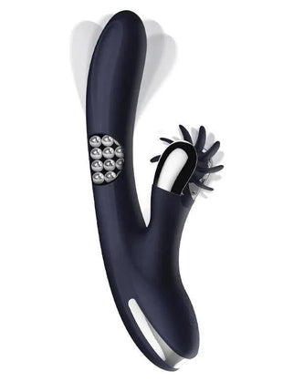 Royalspace Vibe with Rotating Tongues personal pleasure device with unique rotating tongue feature and sleek silicone design