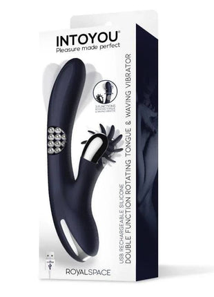 Royalspace Vibe with Rotating Tongues silicone vibrator with unique rotating tongue feature and multiple vibration settings