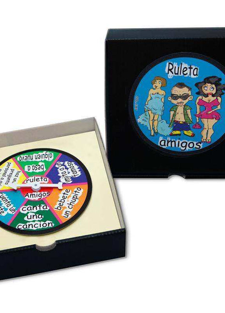 Ruleta Amigos fun colorful spinning wheel game with friends
