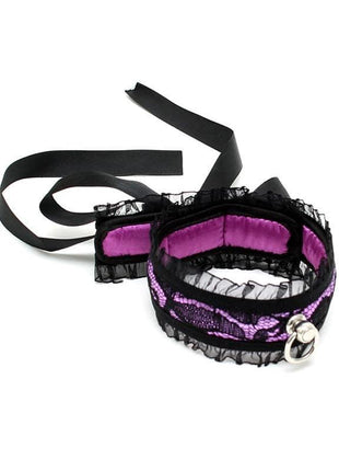 Satin Look Collar Purple