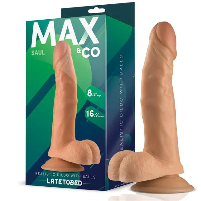 Saul Realistic Dildo with Testicles 21cm