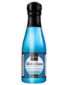 Seduction Bath Foam in a bright blue bottle with a black cap and ornate blue label reading Banho e Espuma