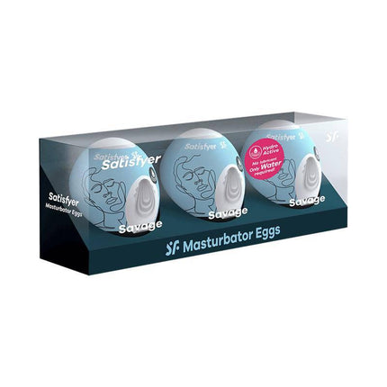 Set 3 Masturbator Egg Savage Model