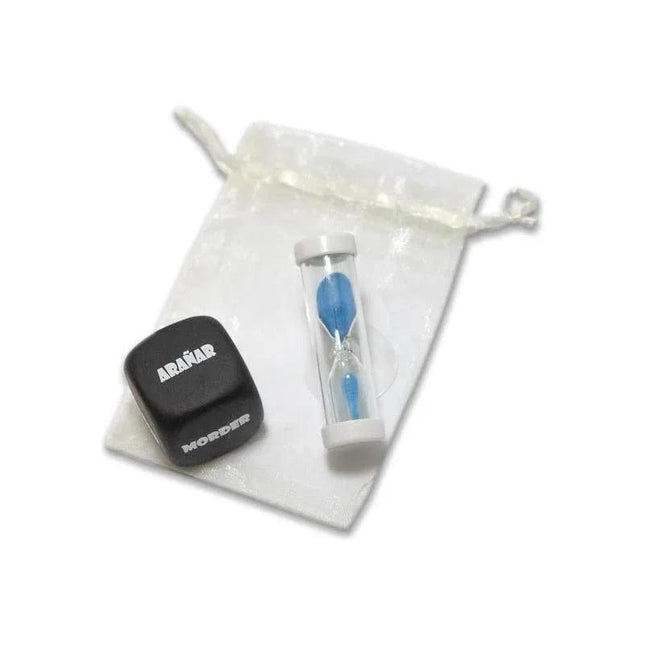Set Action Die and hourglass timer for dynamic tabletop gaming sessions