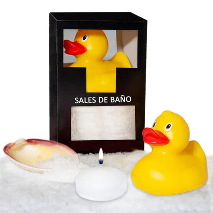 Set Bath Salts Coconut 150gr Duck, Candle and Shell