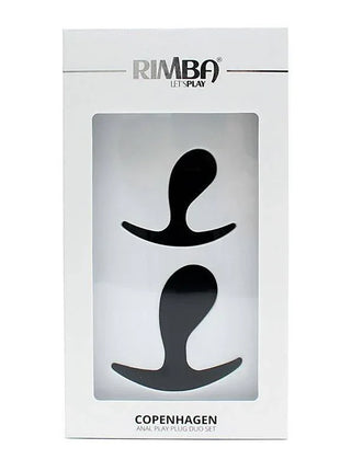 Set of 2 Anatomic Butt Plug Copenhagen Black