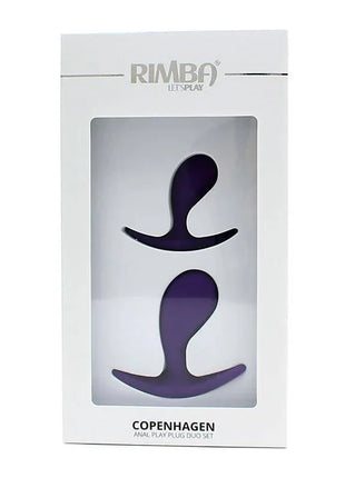 Set of 2 Anatomic Butt Plugs Copenhagen Purple