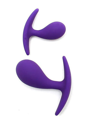 Set of 2 Anatomic Butt Plugs Copenhagen Purple