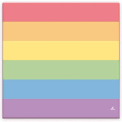 Set of 20 Napkins with the LGBT+ Colors