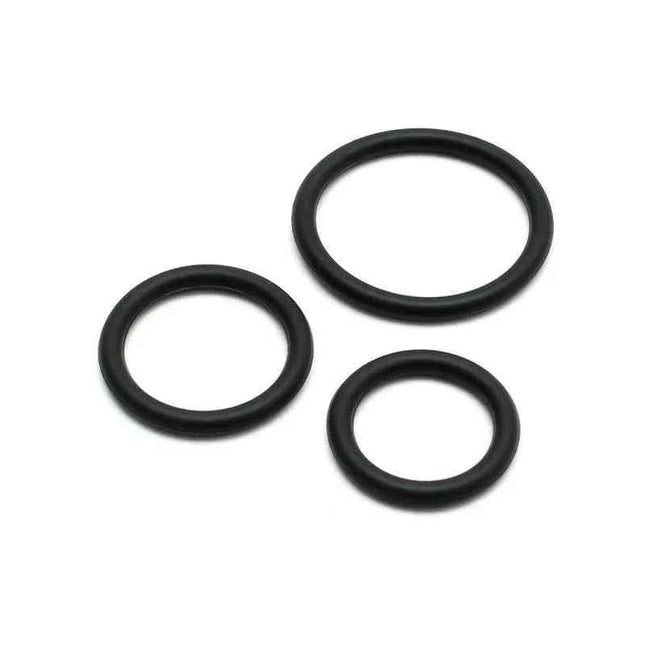 Set of 3 silicone penis rings in different sizes for enhanced pleasure and comfort