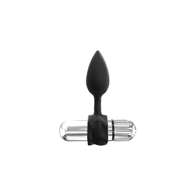 Set of 4 anal training plugs in graduated sizes with USB rechargeable vibration, made of body-safe silicone and waterproof design.