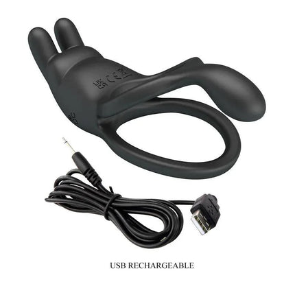 Seth Vibrating Double Cock Ring