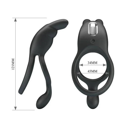 Seth Vibrating Double Cock Ring