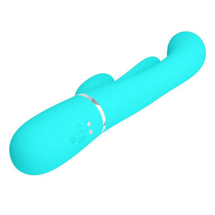 Triple Rabbit Vibrator Turquoise Shania