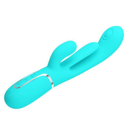 Triple Rabbit Vibrator Turquoise Shania