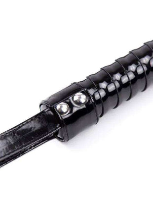 Shinny handle flogger 44 cm black for sensory play