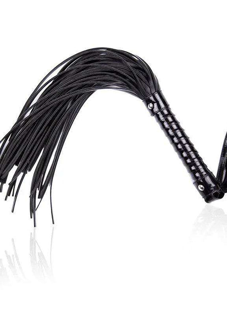 Shinny handle flogger 44 cm black for sensory play