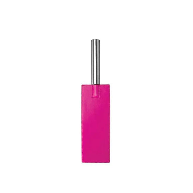 Shots Ouch! Whips and Paddles Leather Pddle Pink