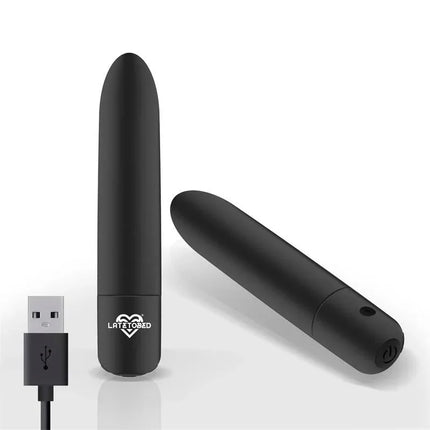 Shoty Vibrating Bullet 10 Speeds Black