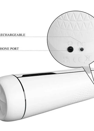 Male Masturbator with vibration and interactive talk feature, sleek ergonomic design for enhanced pleasure