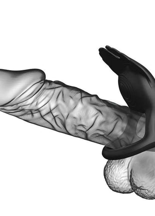 Silas Vibrating Penis Ring Black