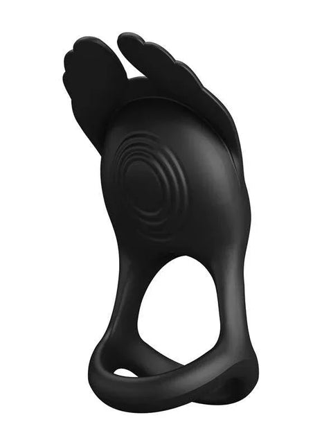 Silas Vibrating Penis Ring Black
