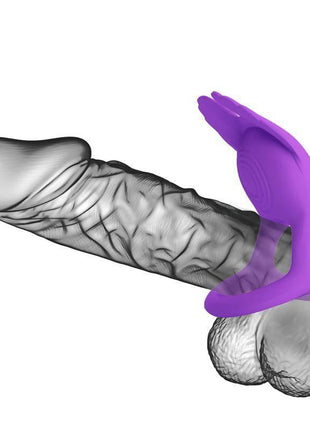 Silas Vibrating Penis Ring Purple
