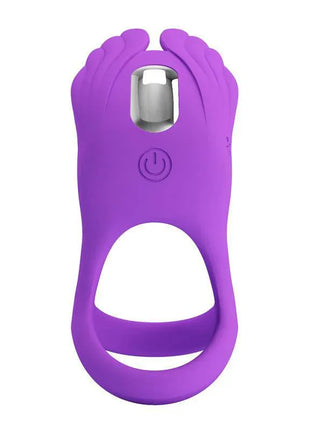 Silas Vibrating Penis Ring Purple