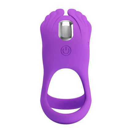Silas Vibrating Penis Ring Purple