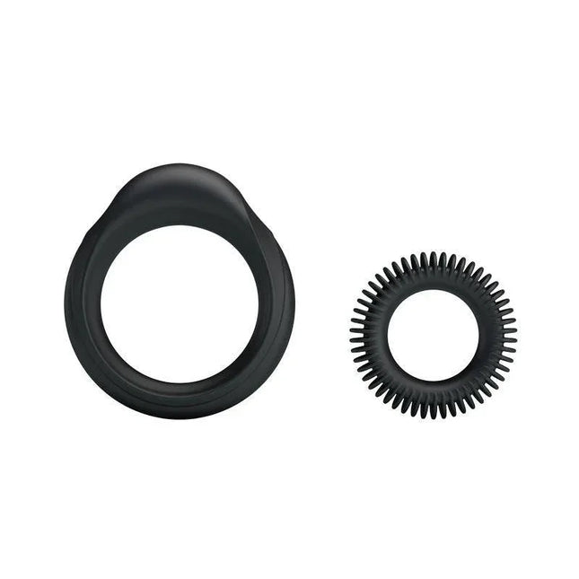 Silicone Cock Ring Set - Manhood Set of 2