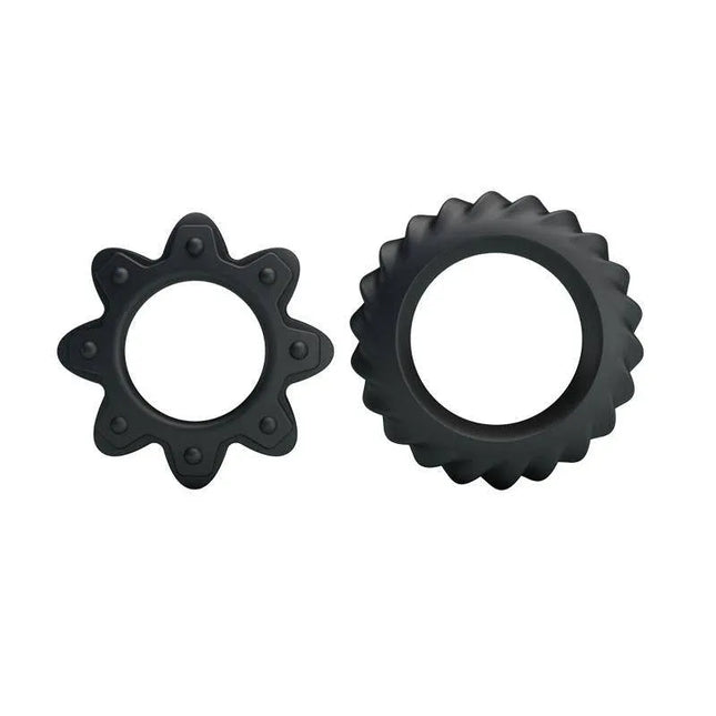 Silicone Cock Rings Set of 2 for Maximum Performance