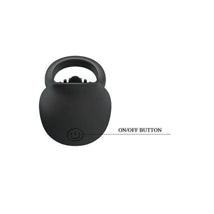 Silicone Vibrating Cock Ring with Licking Function