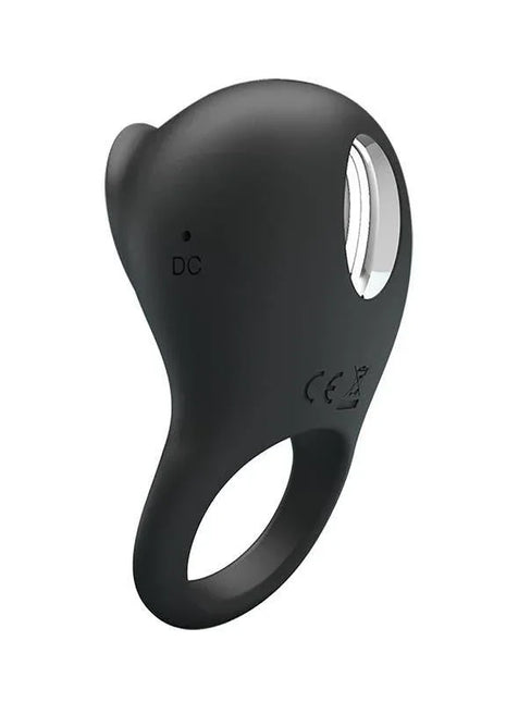 Silicone Vibrating Cock Ring with Licking Function