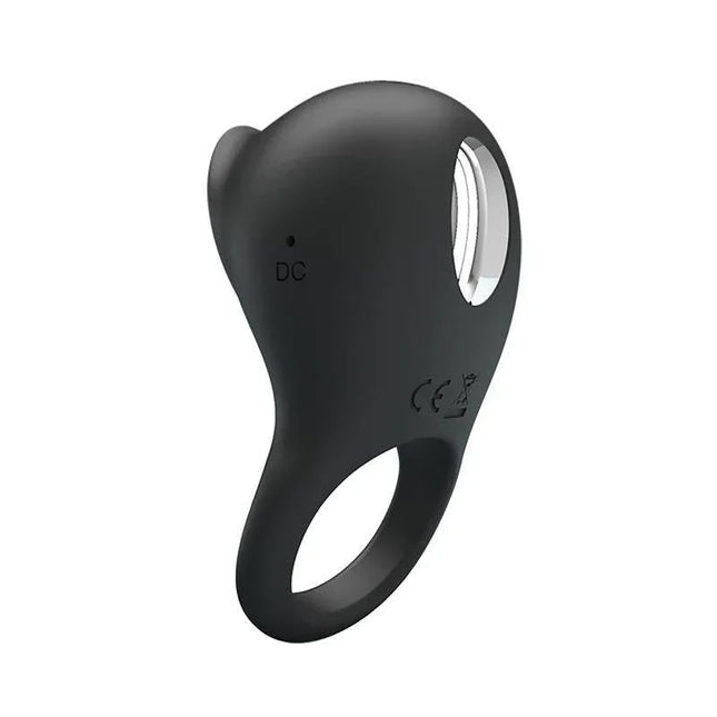 Silicone Vibrating Cock Ring with Licking Function