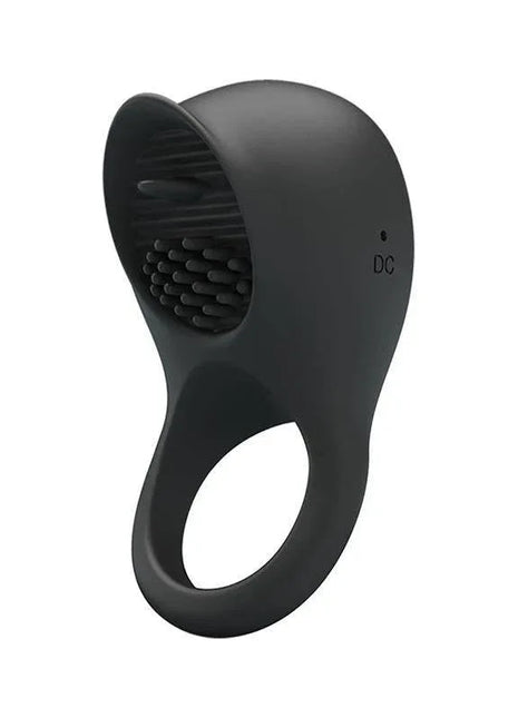 Silicone Vibrating Cock Ring with Licking Function