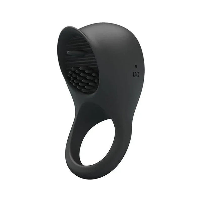 Silicone Vibrating Cock Ring with Licking Function