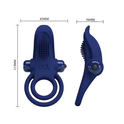Silicone Vibrating Penis Ring with 10 Modes