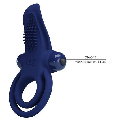 Silicone Vibrating Penis Ring with 10 Modes