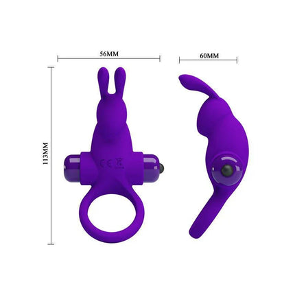 Silicone Vibrating Rabbit Cock Ring