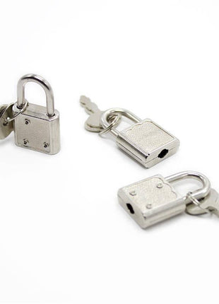 Silver Padlock with Keys by Latetobed BDSM Line