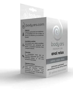 Single dose anal relaxing water based lubricant gel sachets
