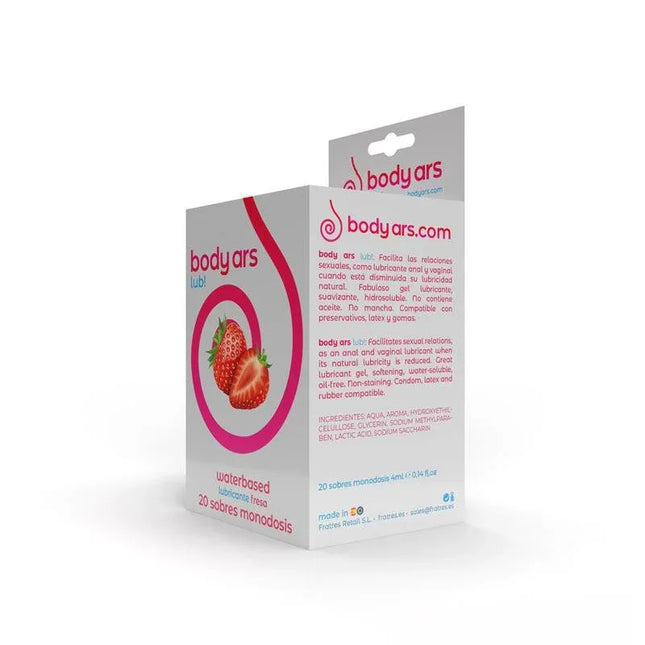 Singledose WaterBased Lubricant Gel Strawberry 20 x 4 ml
