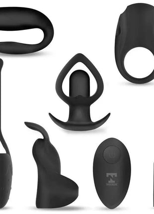 Six-In-One Vibrating Bullet and 6 Silicone Accessories Kit