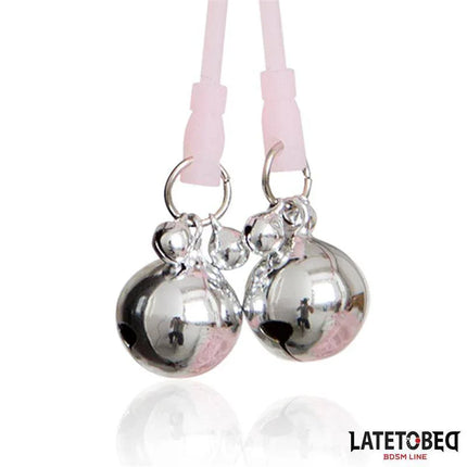 Skull Nipple Clamps with Ring Bells