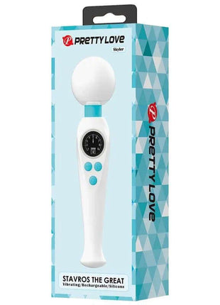 Skyler Massager Wand with Digital Screen White