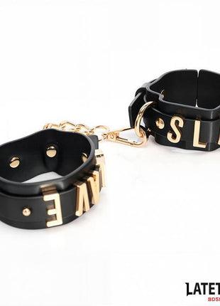 SLAVE Ankle cuff with Golden Chain