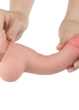 Sliding Skin Dual Layer Dildo 7.5