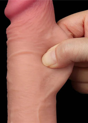 Sliding Skin Dual Layer Dildo 7.5