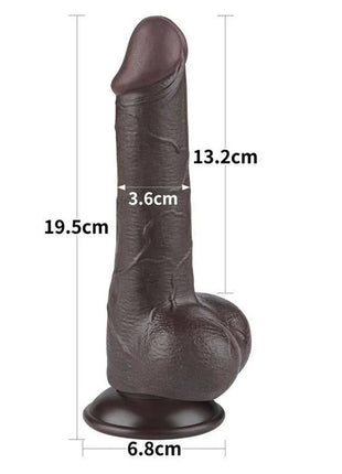 Sliding Skin Dual Layer Dildo 7.5